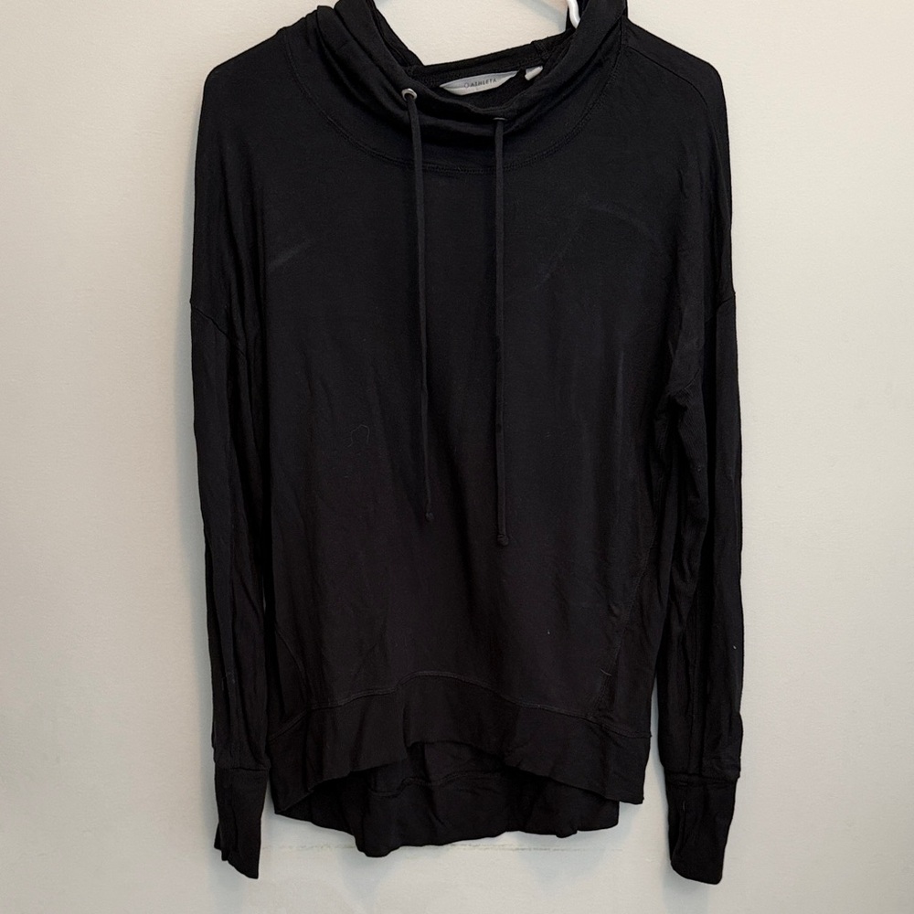 Athleta Black Hoodie Sweatshirt
